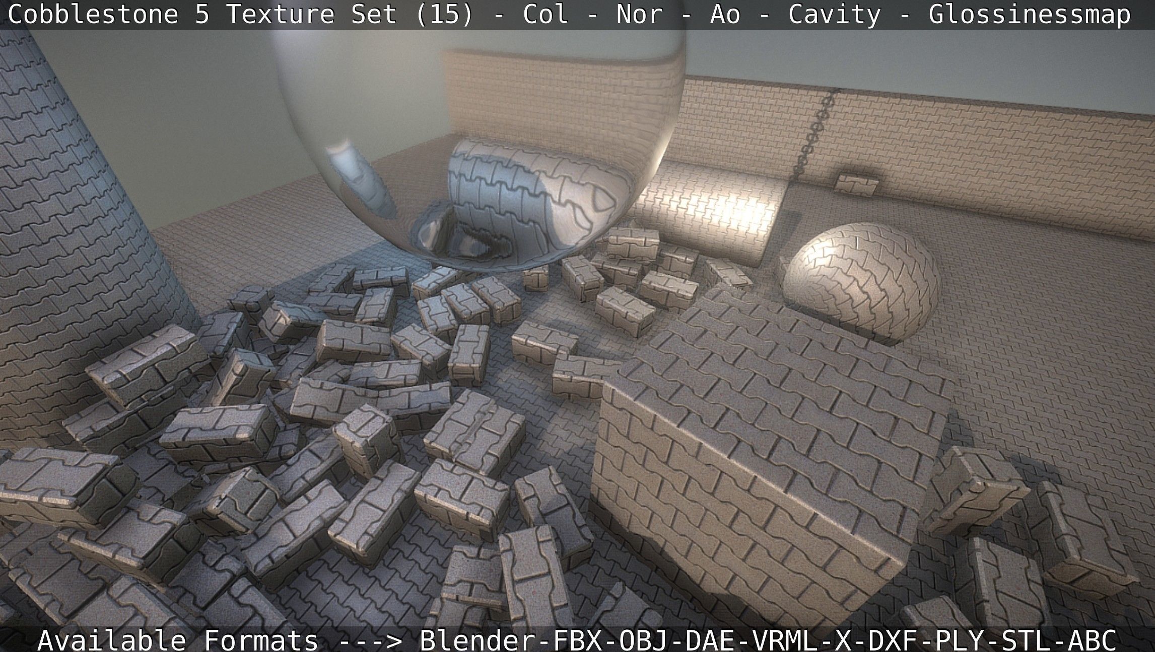 Cobblestone 5 - Texture Set 15 Texture_46