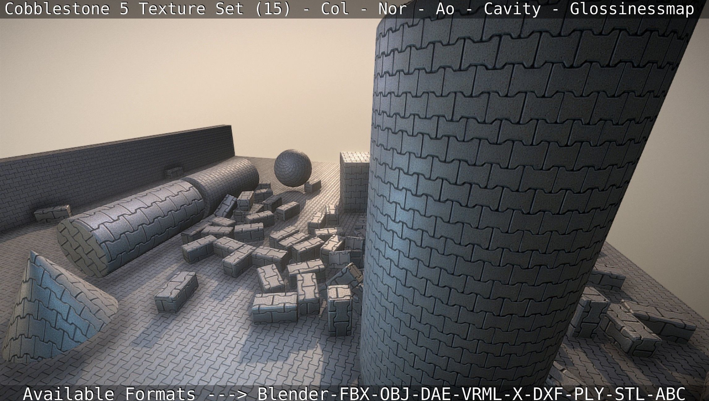 Cobblestone 5 - Texture Set 15 Texture_75