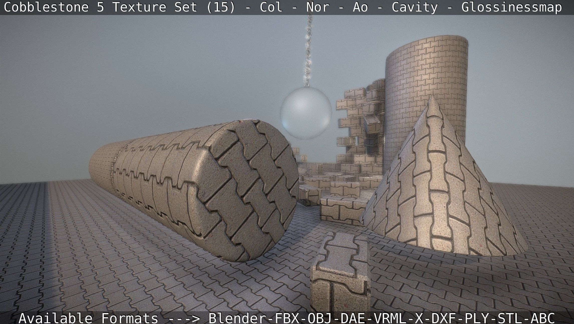 Cobblestone 5 - Texture Set 15 Texture_64