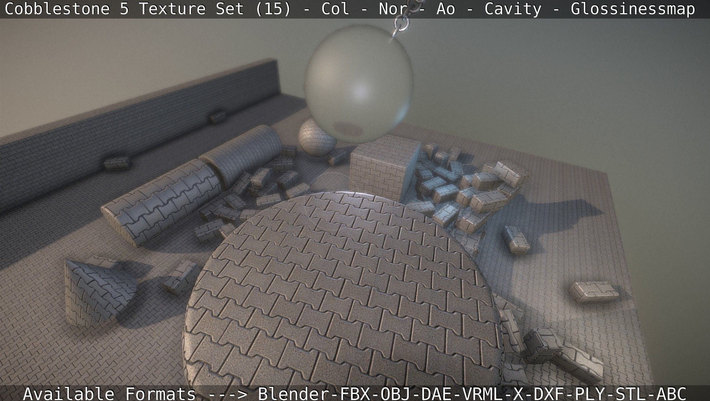 Cobblestone 5 - Texture Set 15 Texture_80