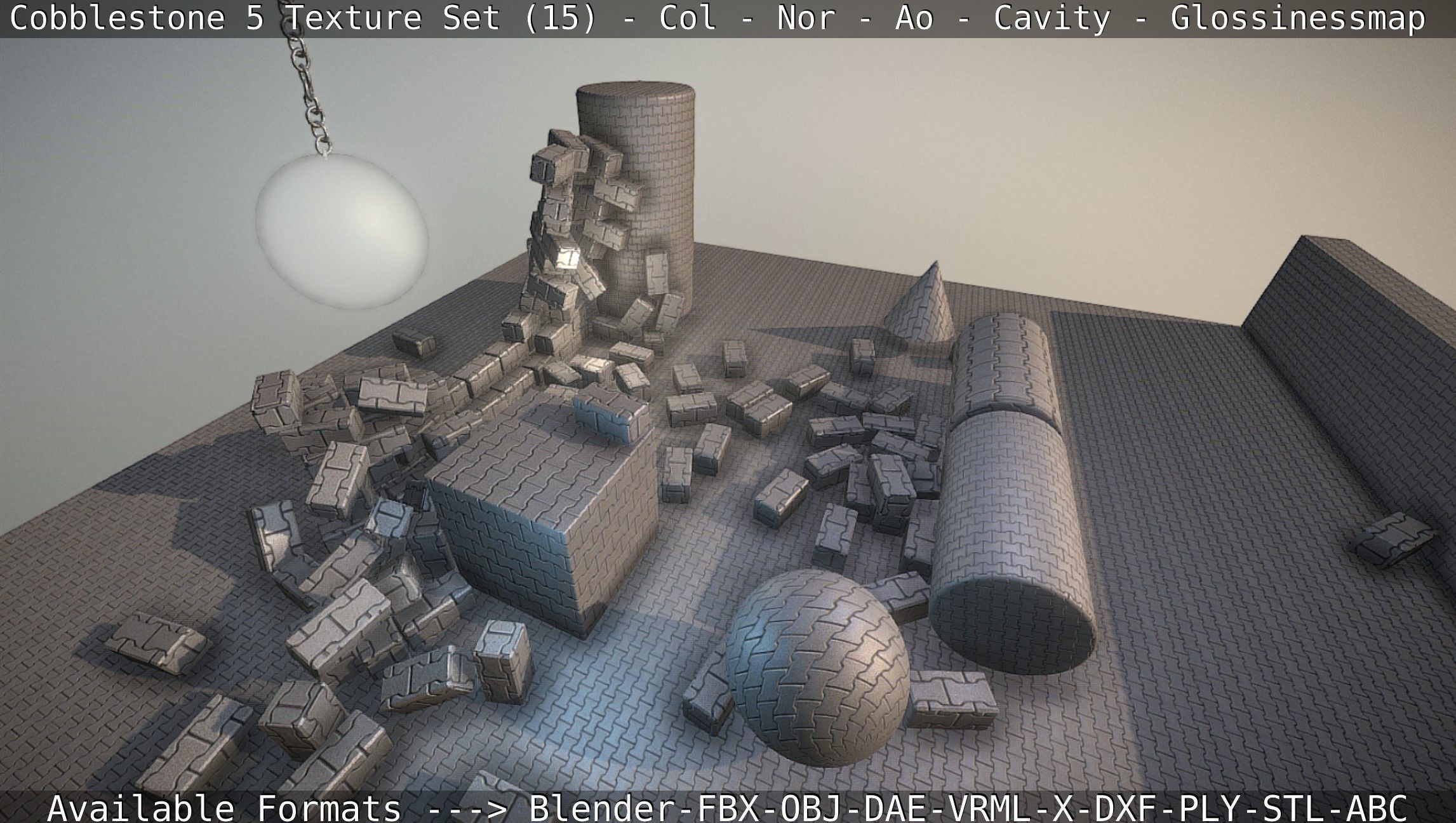 Cobblestone 5 - Texture Set 15 Texture_95