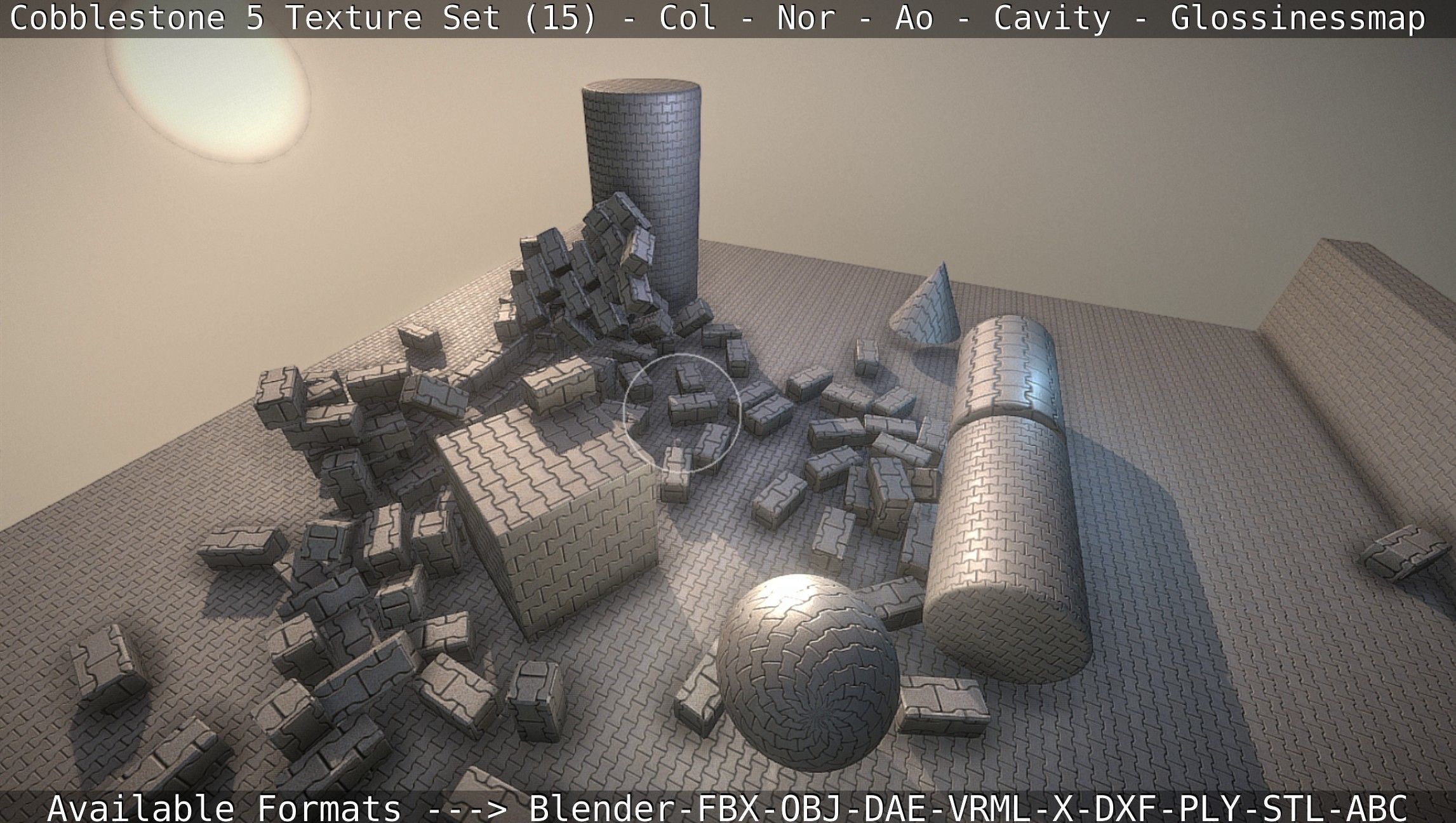 Cobblestone 5 - Texture Set 15 Texture_96