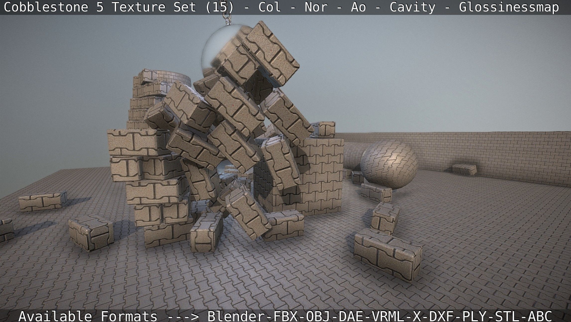 Cobblestone 5 - Texture Set 15 Texture_90