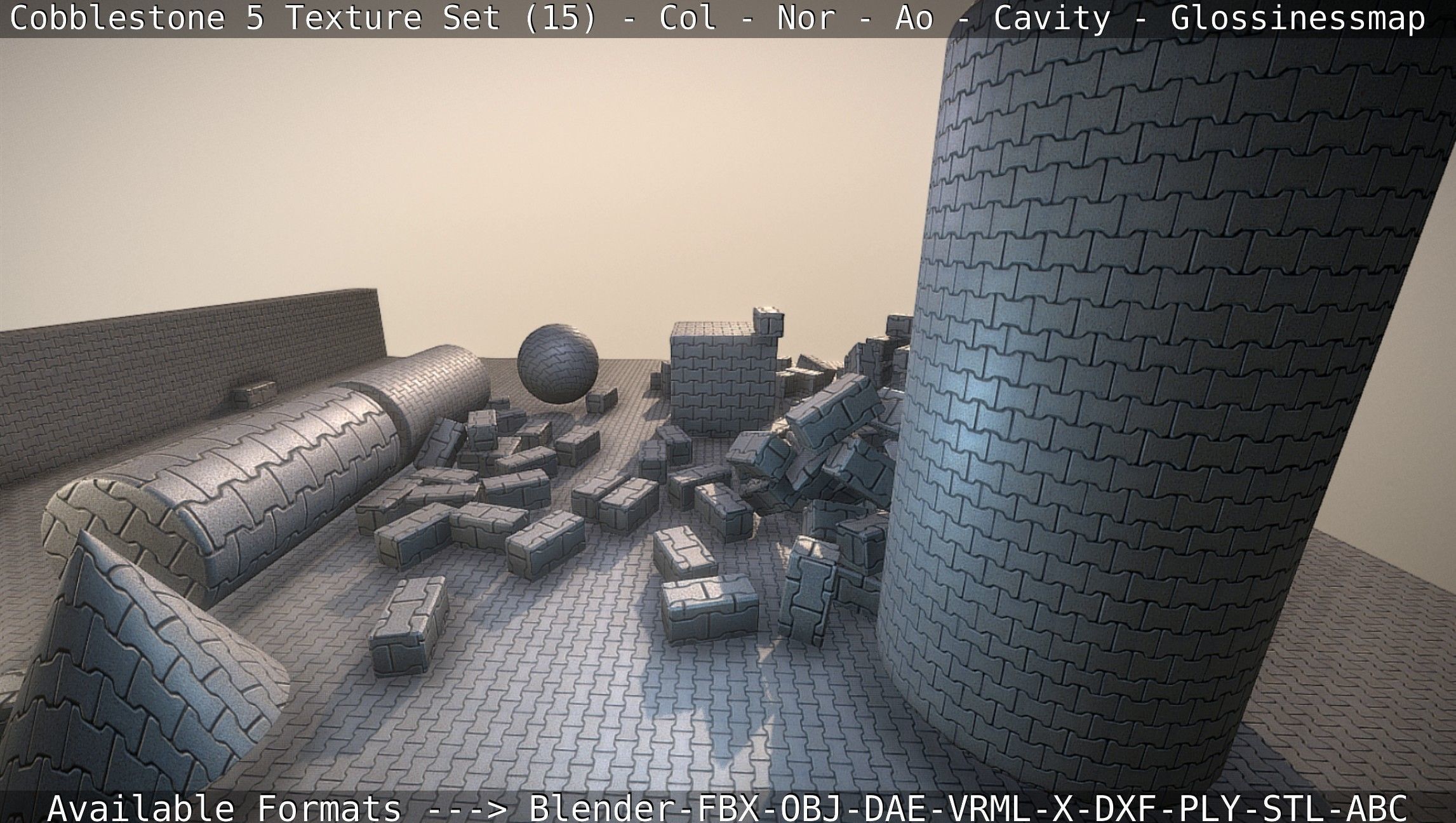 Cobblestone 5 - Texture Set 15 Texture_67