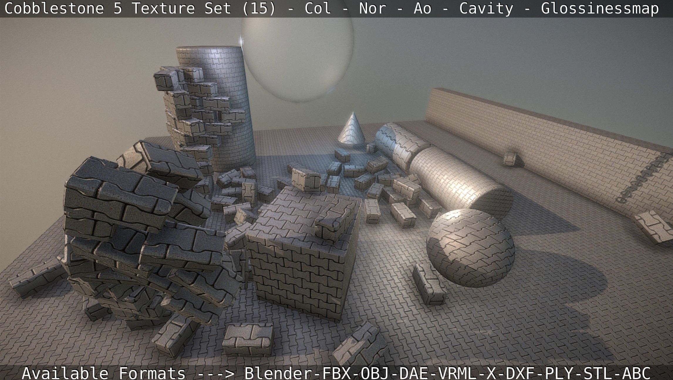 Cobblestone 5 - Texture Set 15 Texture_32