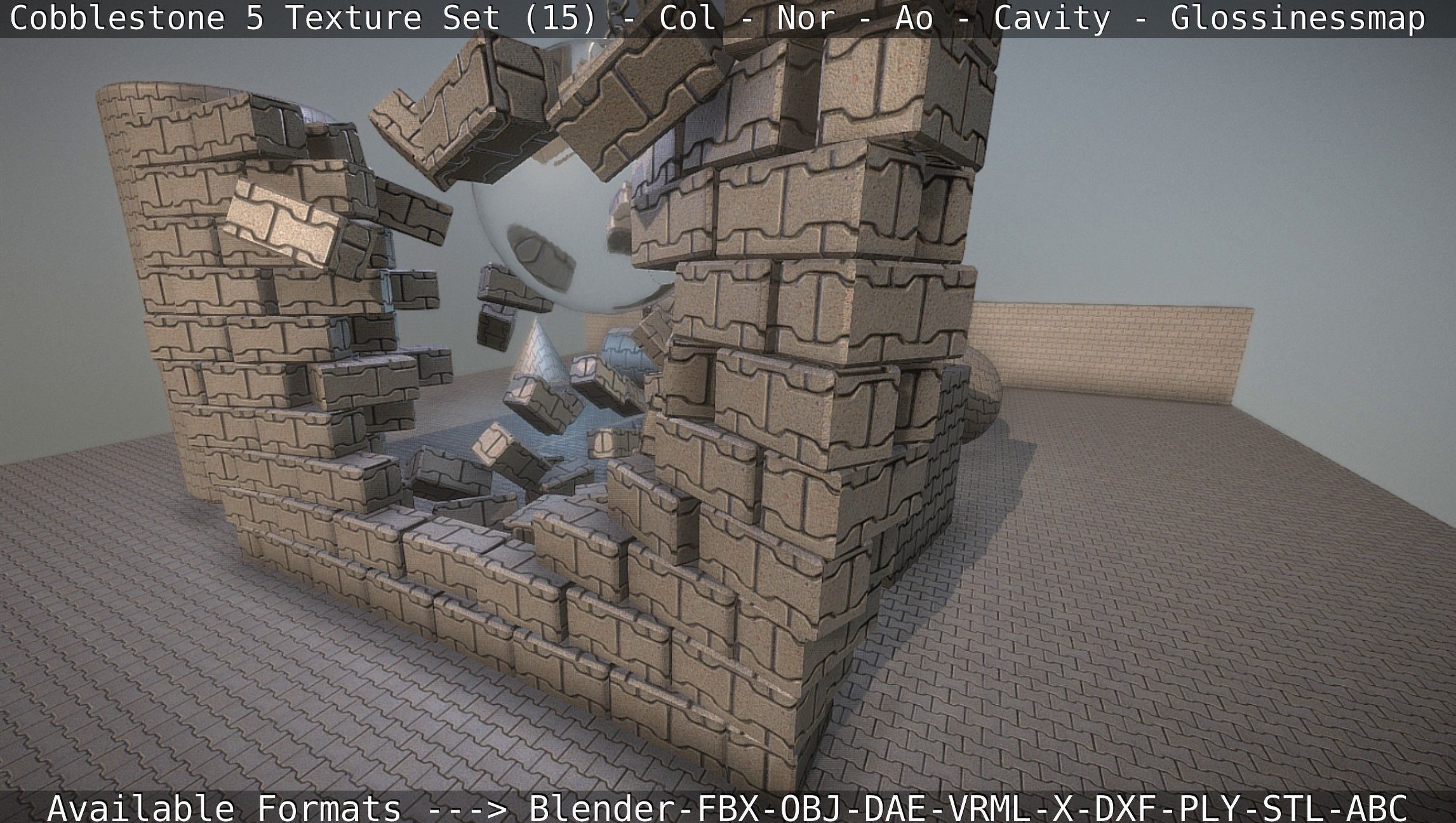 Cobblestone 5 - Texture Set 15 Texture_27