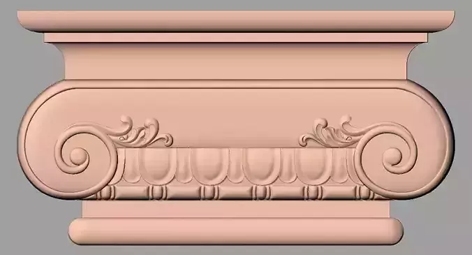 Door flower 3D relief STL Model for CNC woodworking carving E317