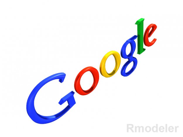 Google 3d Logo 3D model_2