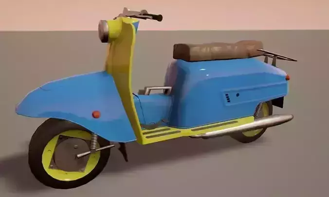 Low poly Scooter