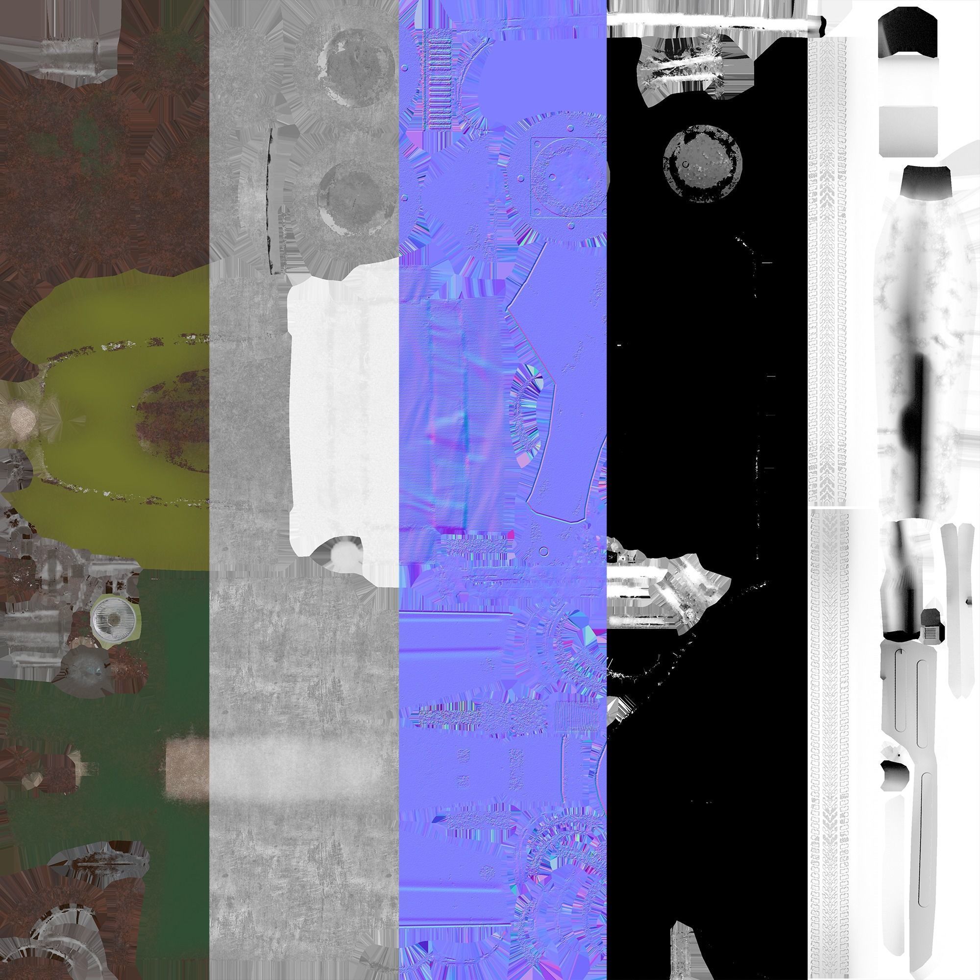 Low poly Scooter Low-poly 3D model_12