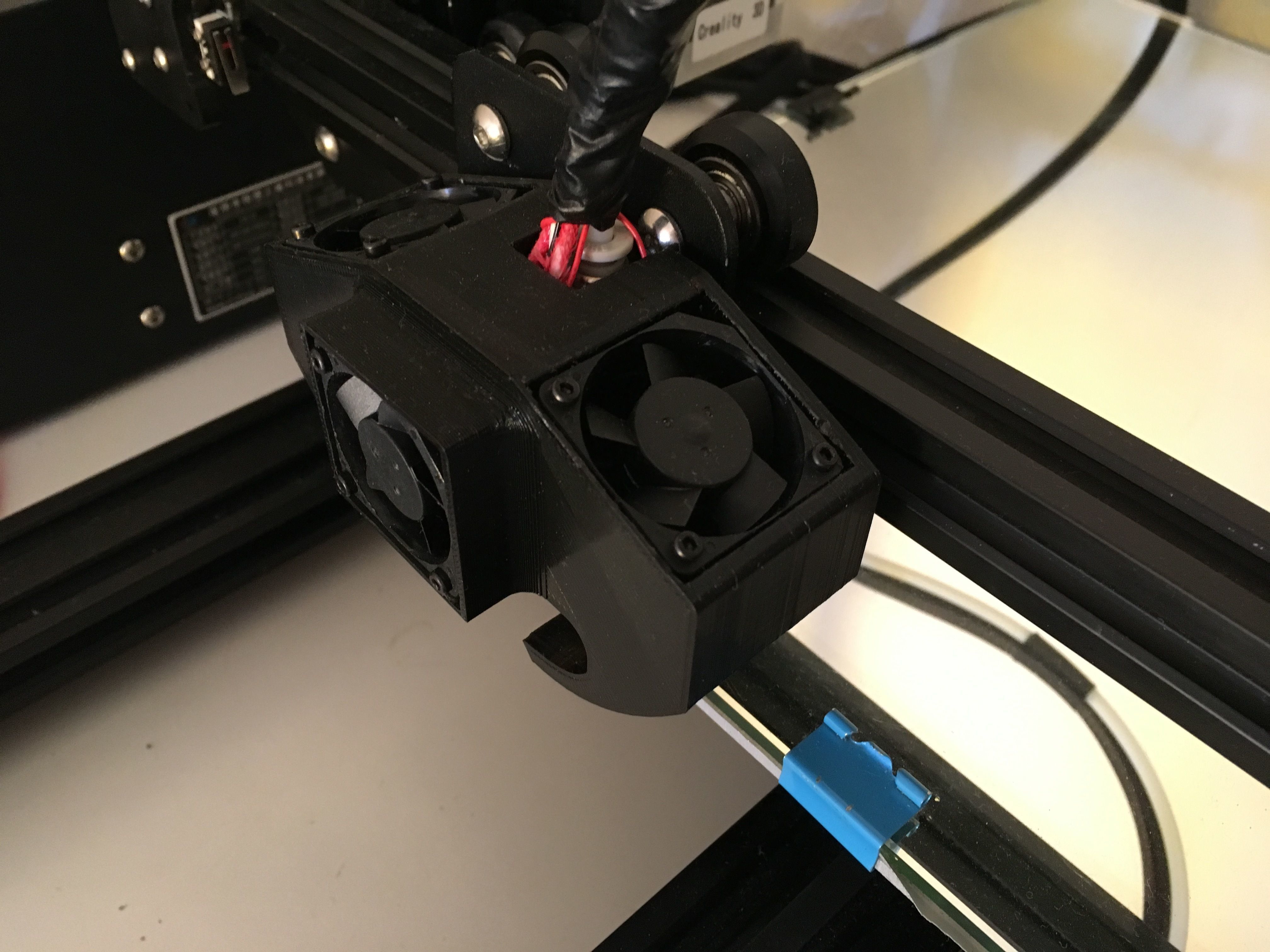 CR-10 Creality 3d  Triple Fan Nozzle 3D print model_1