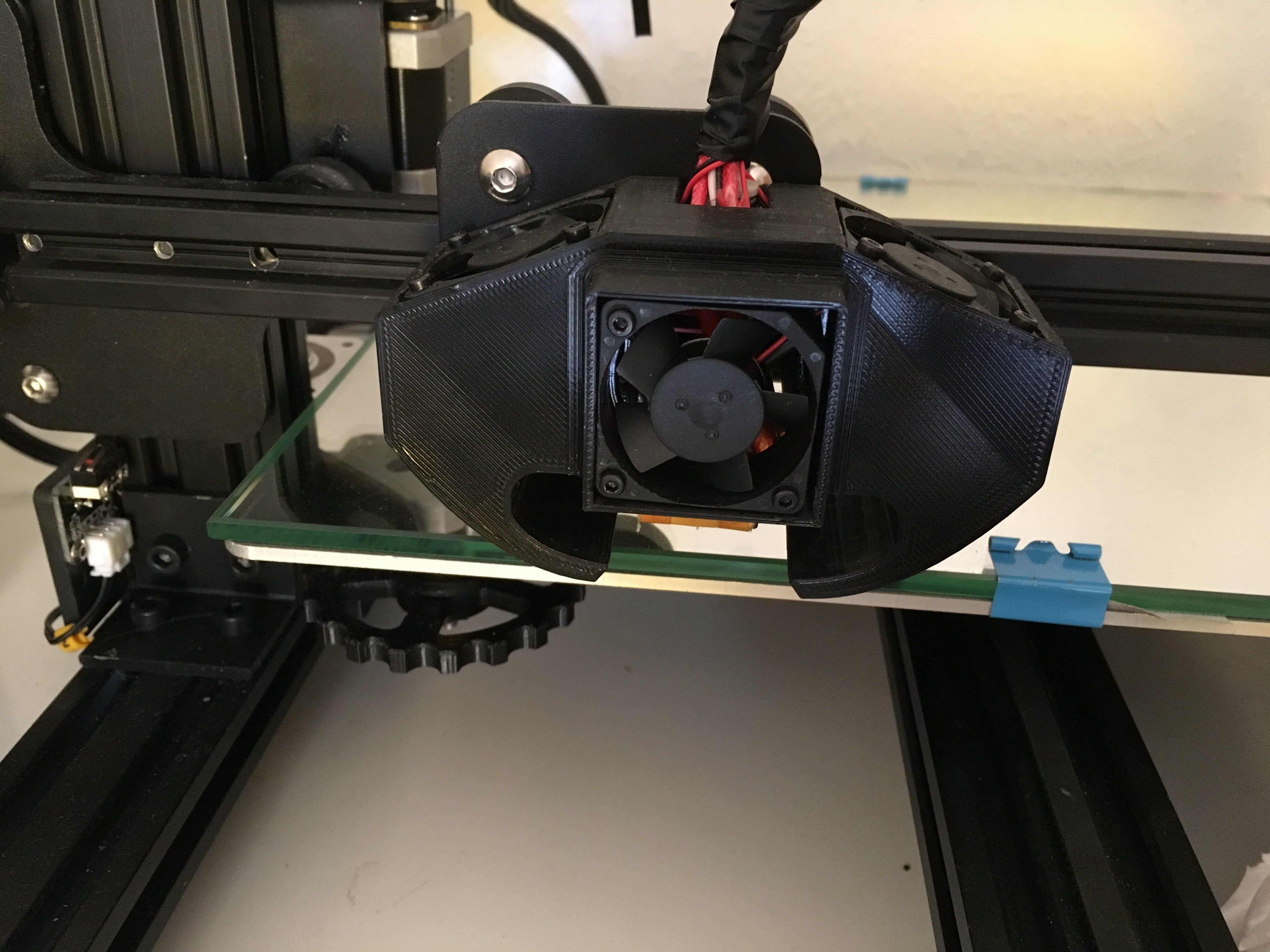 CR-10 Creality 3d  Triple Fan Nozzle 3D print model_5