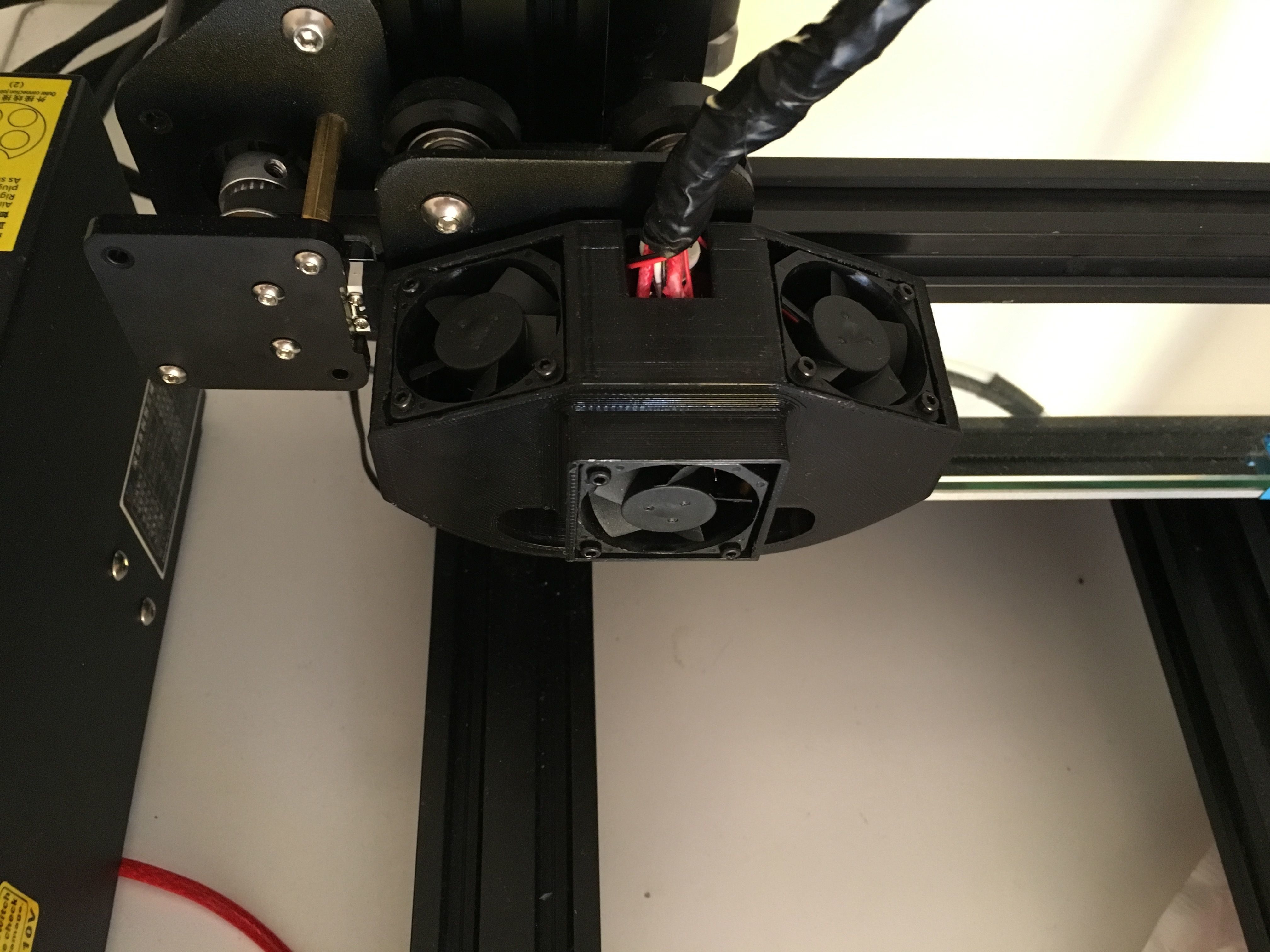 CR-10 Creality 3d  Triple Fan Nozzle 3D print model_4