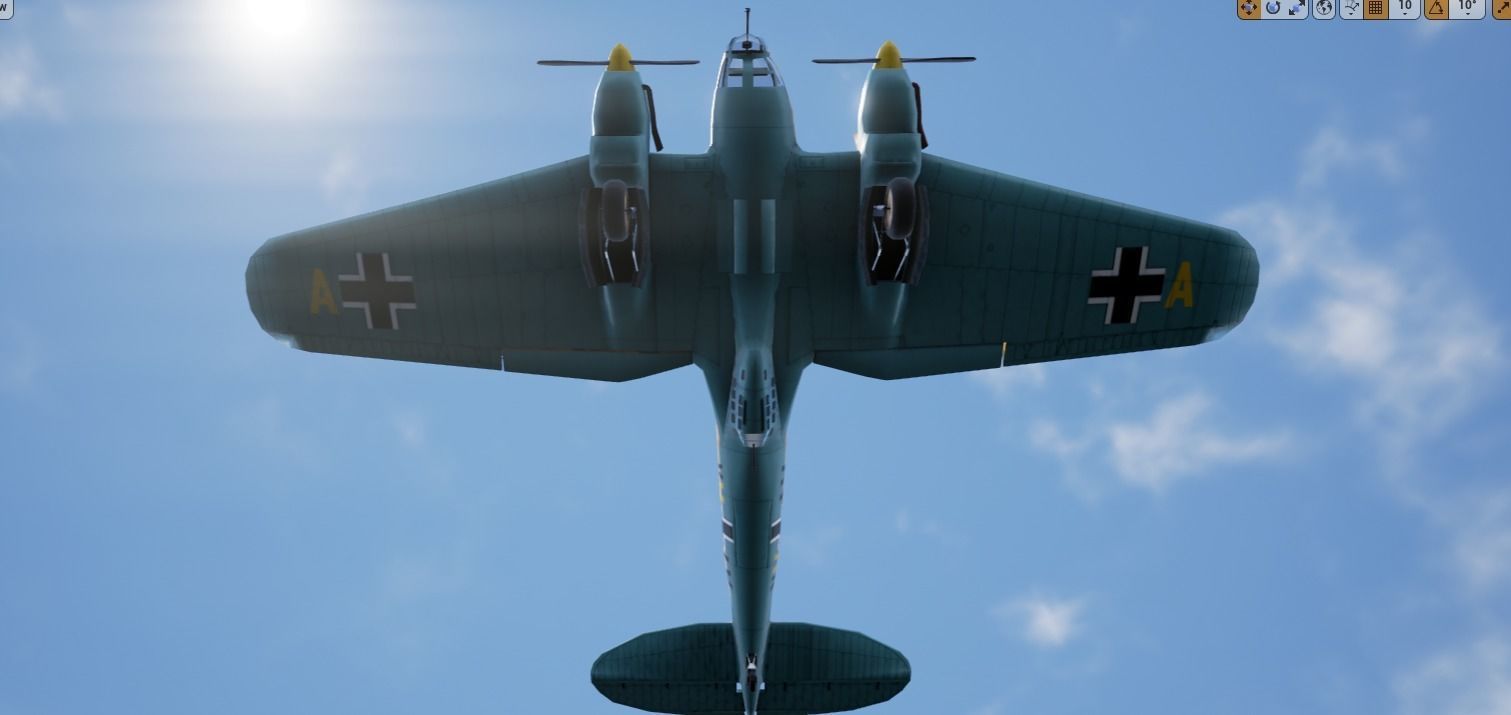 Heinkel 111 Low-poly 3D model_11