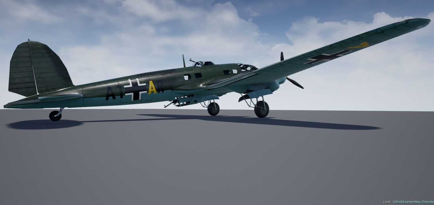 Heinkel 111 Low-poly 3D model_3