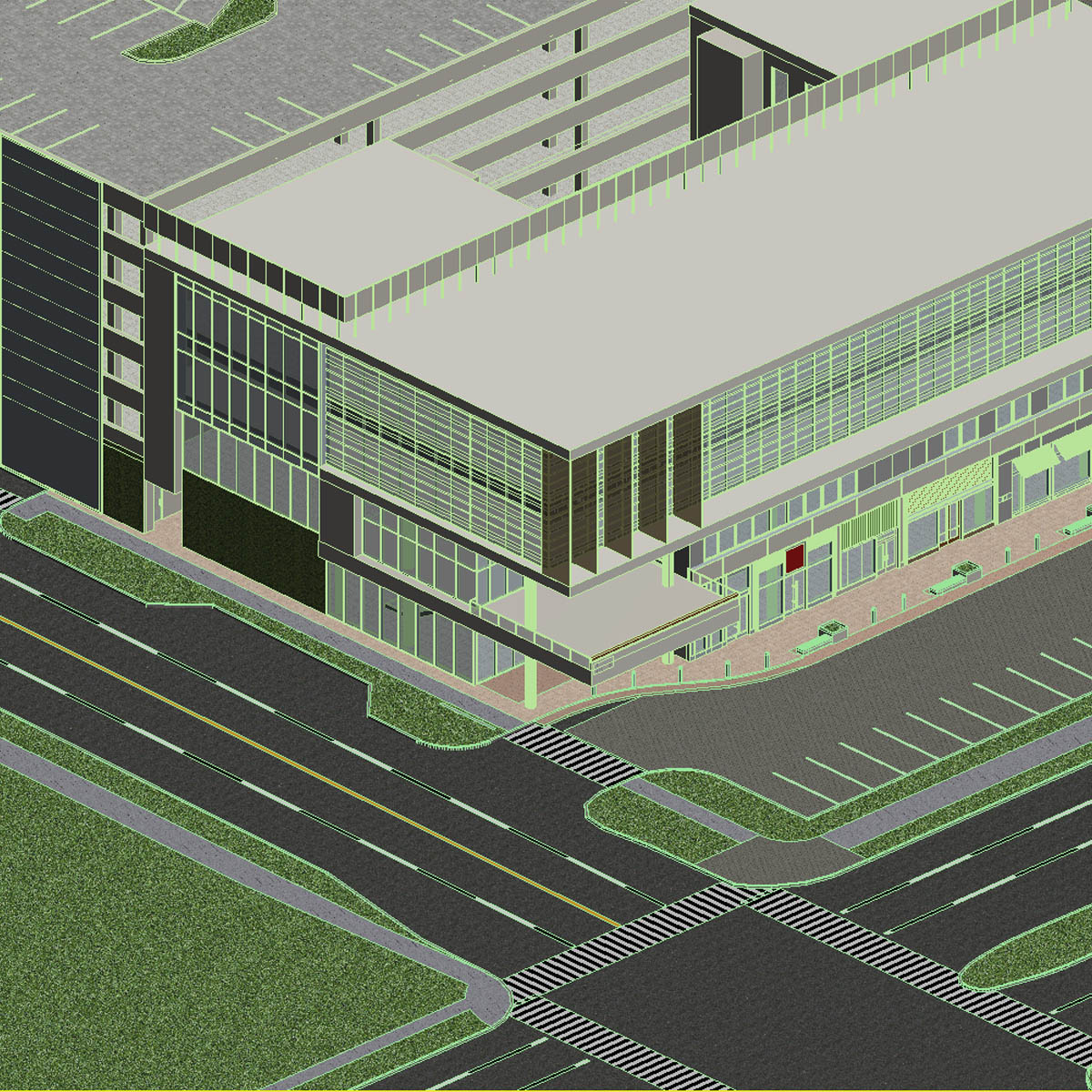 Building shopping mall in dubai 3D model_10