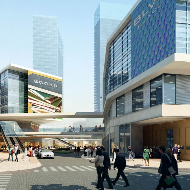 Building shopping mall in dubai 3D model_1