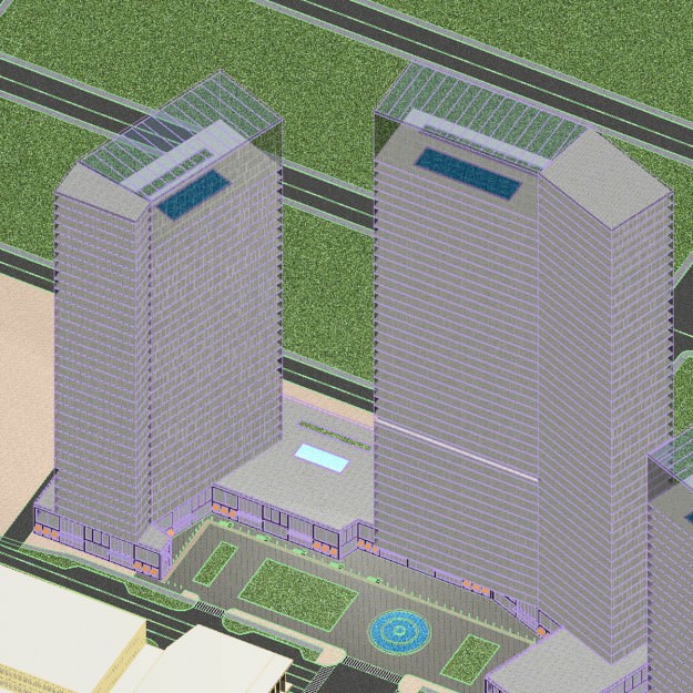 Building shopping mall in dubai 3D model_7