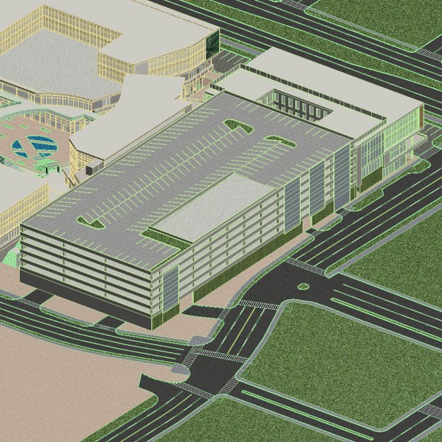 Building shopping mall in dubai 3D model_6