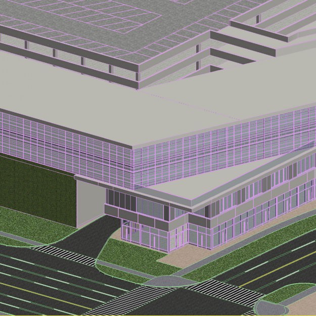 Building shopping mall in dubai 3D model_8