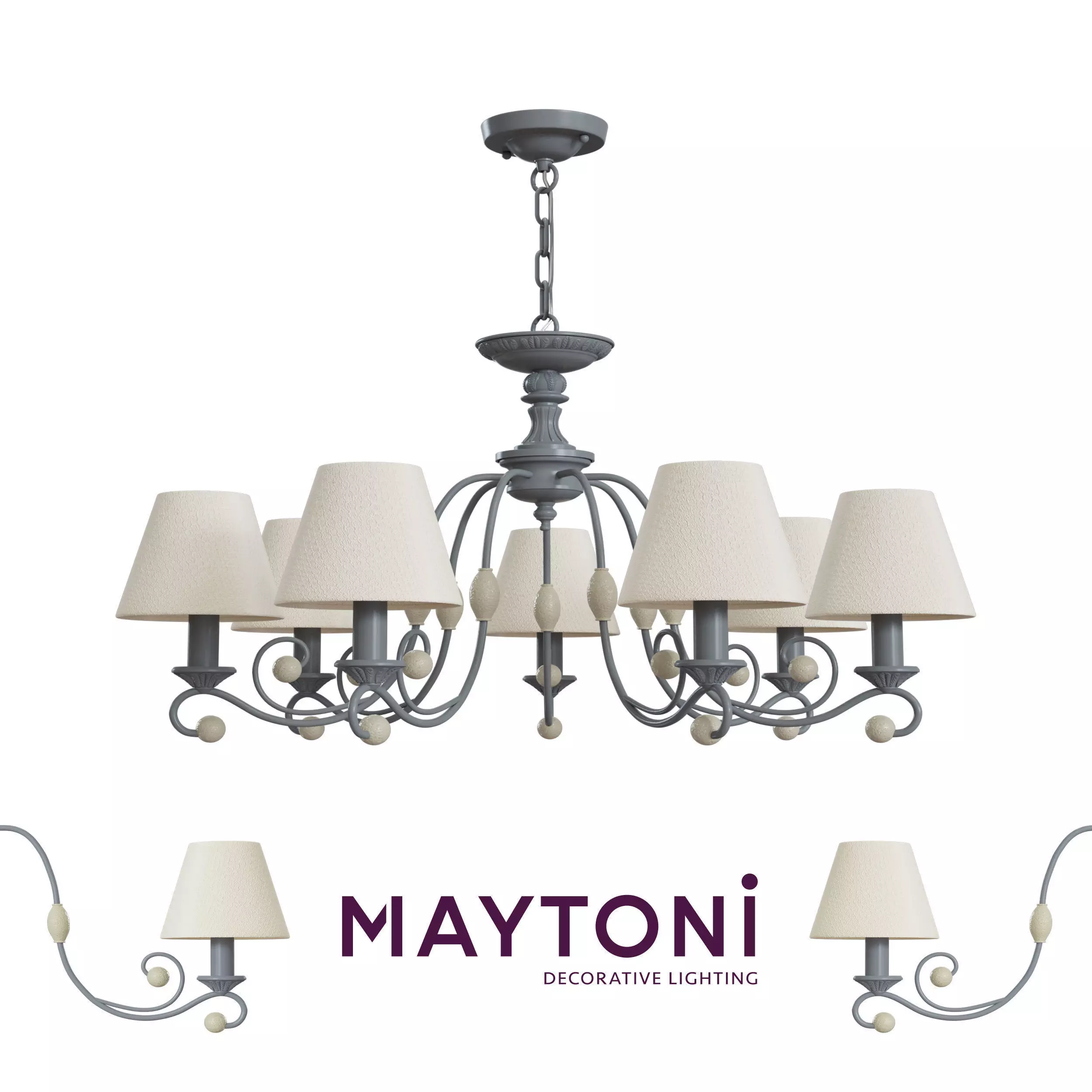 Chandelier ARM355-PL-07-GR Maytoni Classic free 3d model Free 3D print model_0