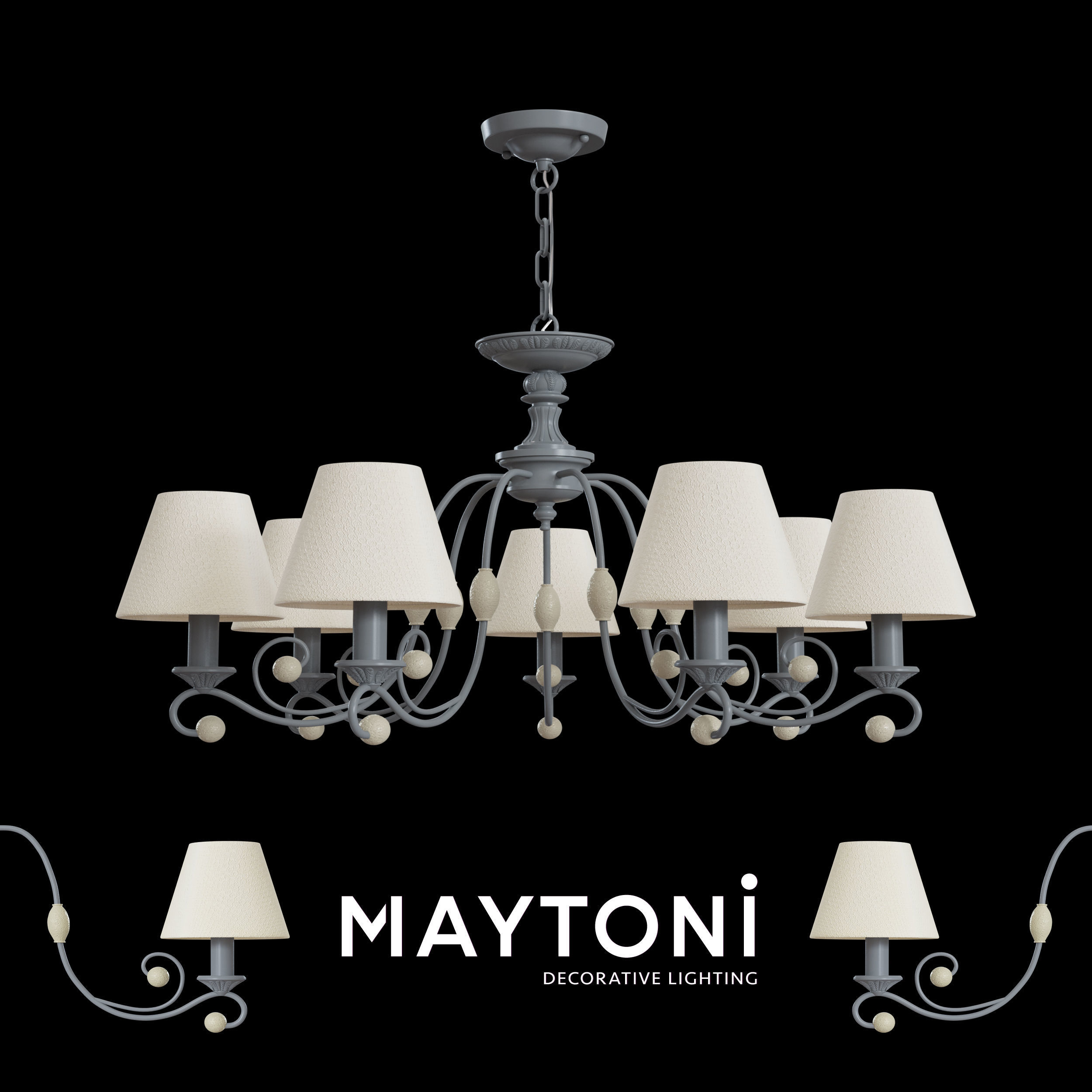Chandelier ARM355-PL-07-GR Maytoni Classic free 3d model Free 3D print model_1