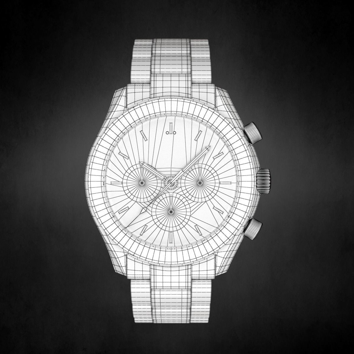 Omega Speedmaster Watch 3D model_6