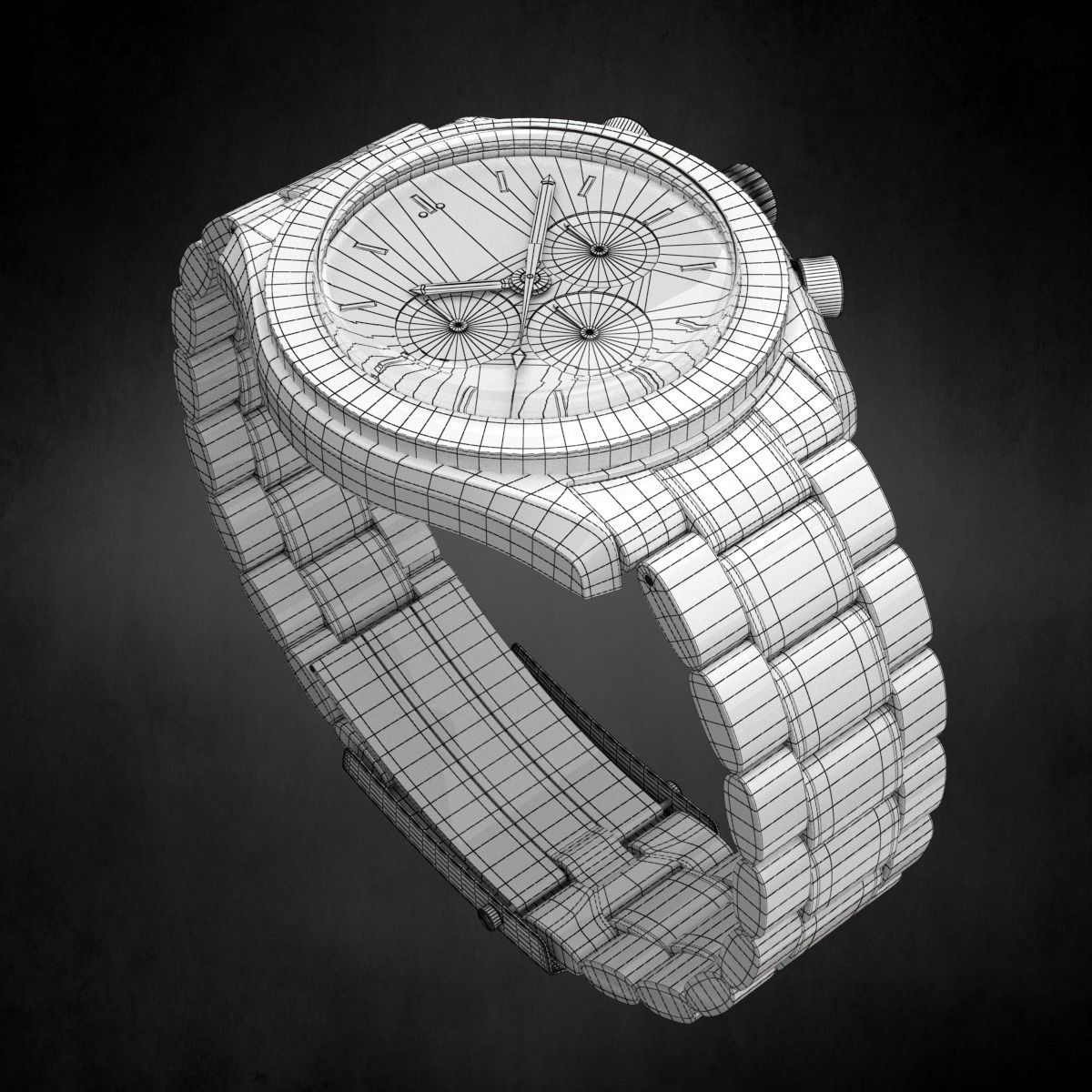 Omega Speedmaster Watch 3D model_5