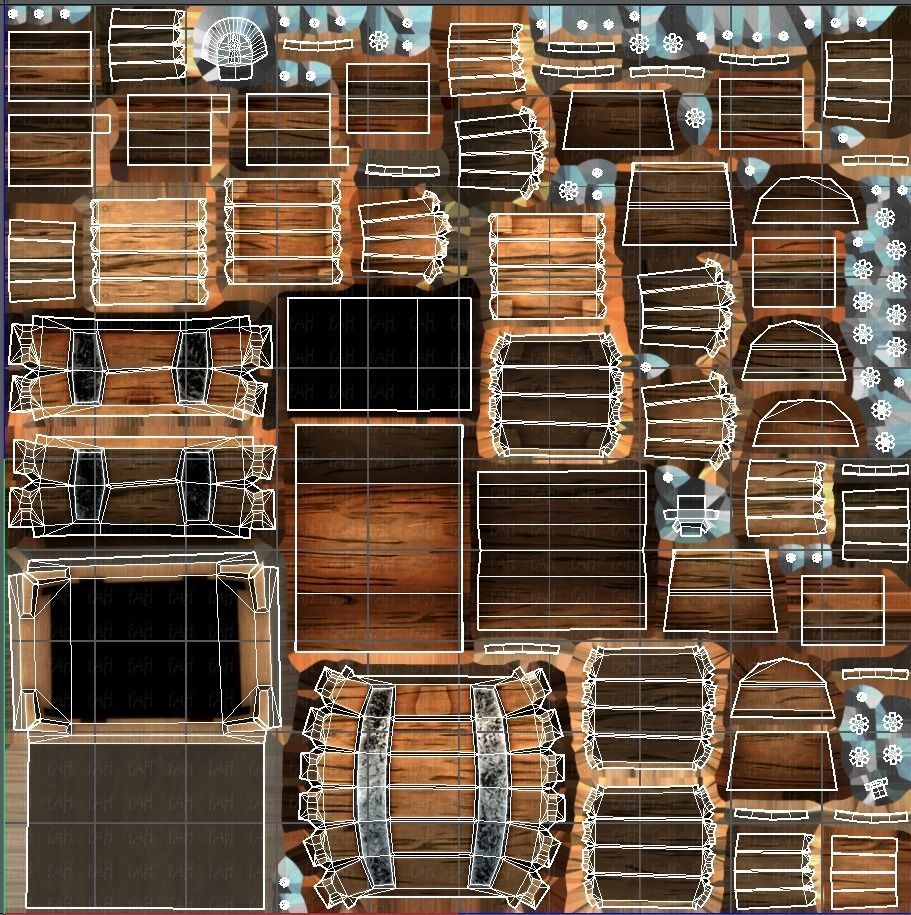 Chest and Box V01 Low-poly 3D model_38