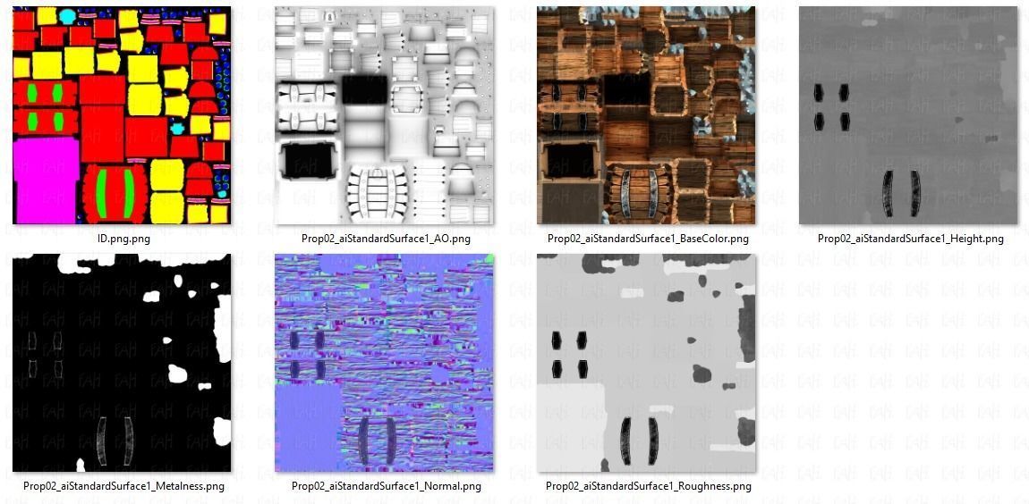 Chest and Box V01 Low-poly 3D model_37