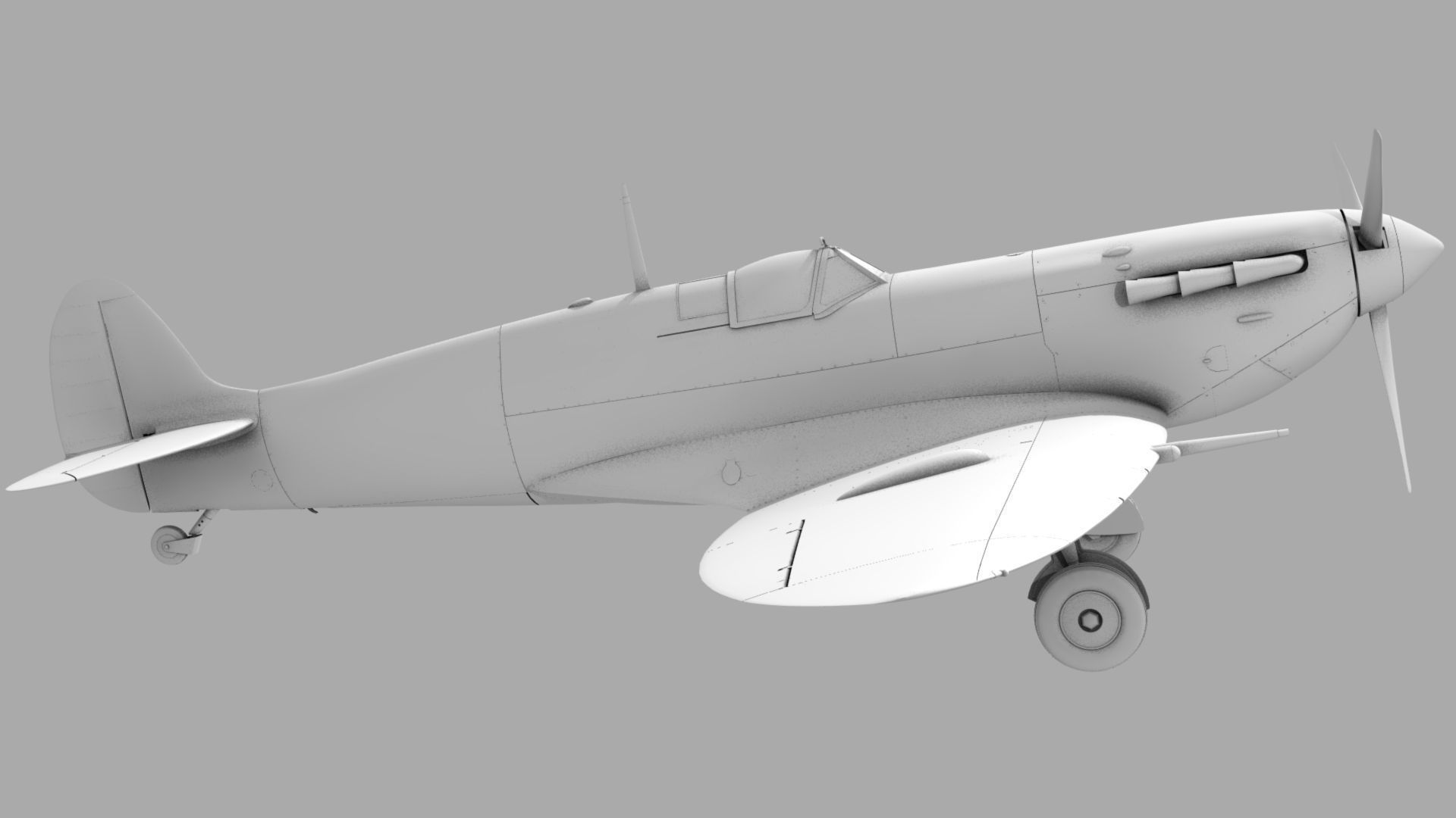 SEAFIRE MK IIC 3D model_4