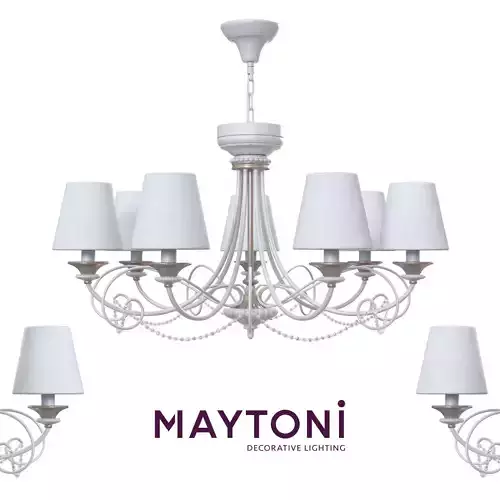Chandelier ARM424-PL-07-W Maytoni Classic free 3d model 