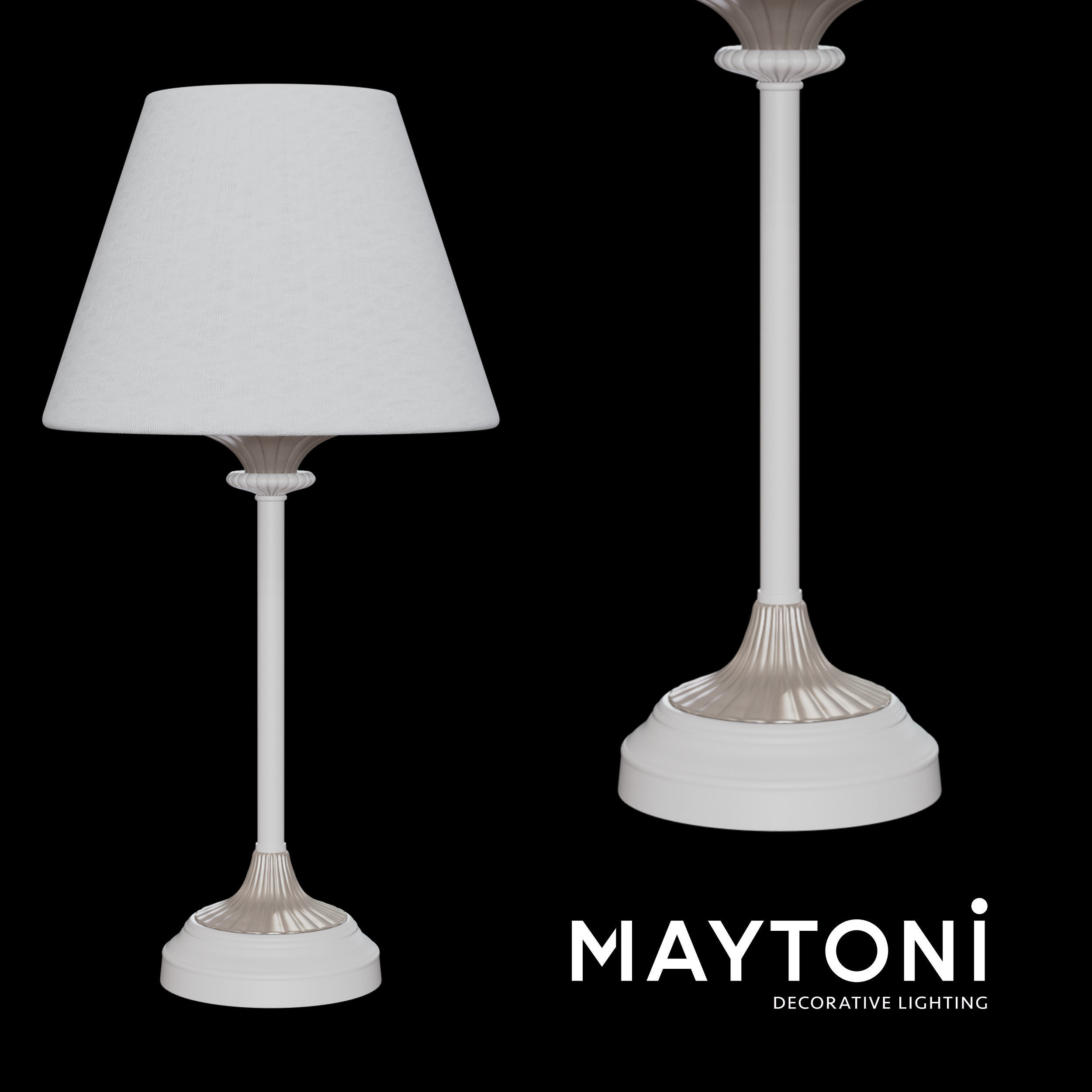 Table lamp ARM424-TL-01-W Maytoni Classic free 3d model Free 3D print model_1