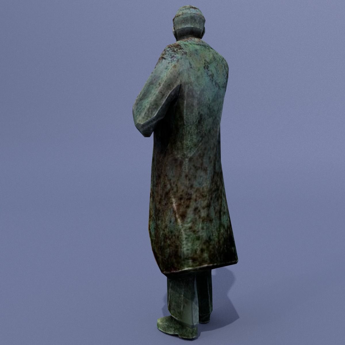 Two monuments of Lenin 3D model_5