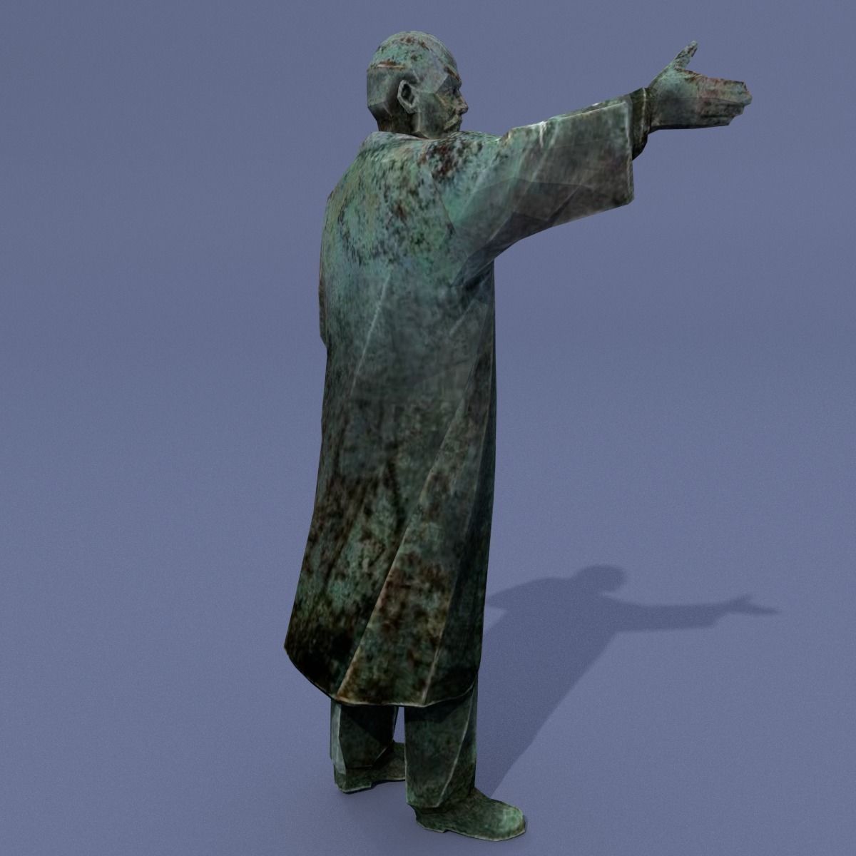 Two monuments of Lenin 3D model_7