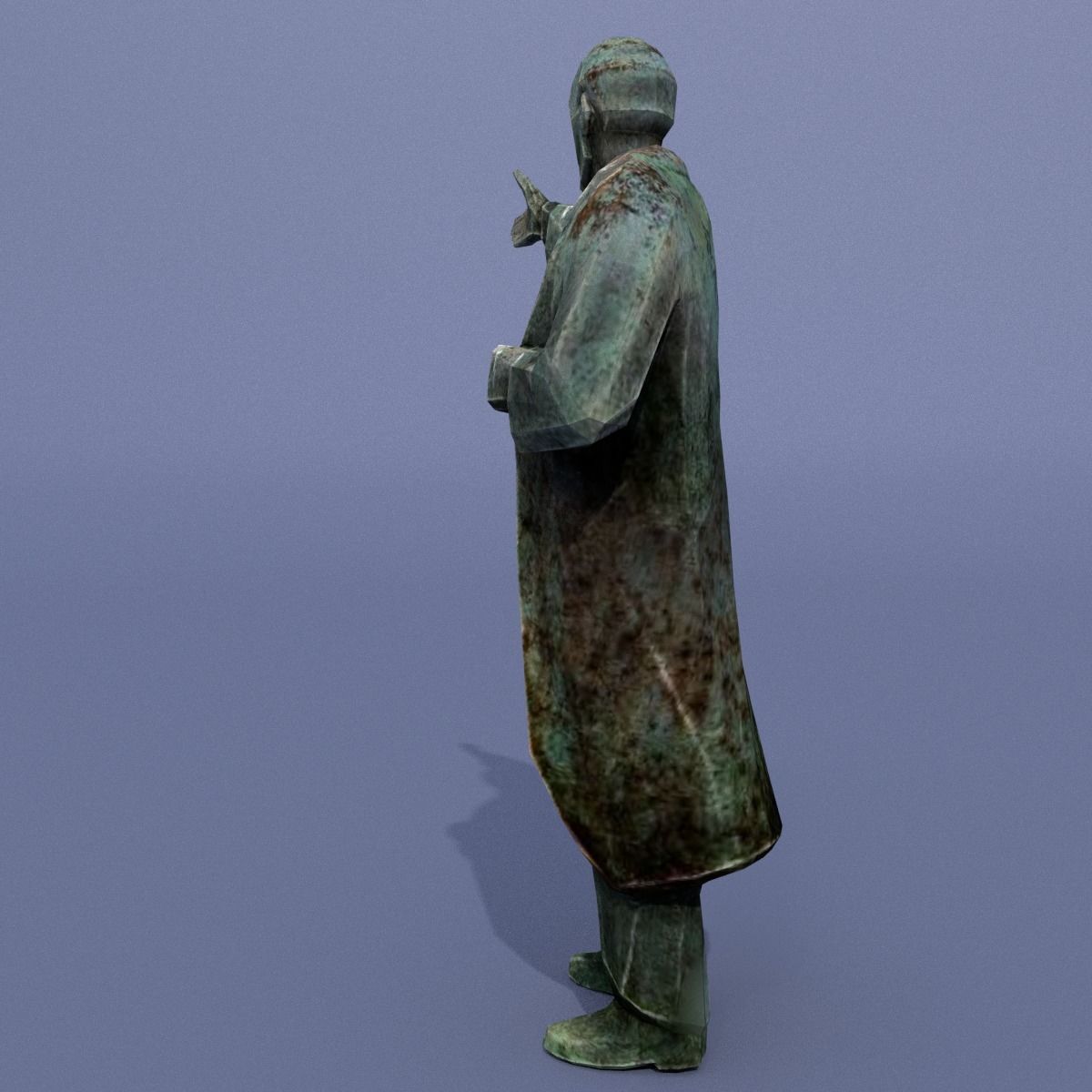 Two monuments of Lenin 3D model_4
