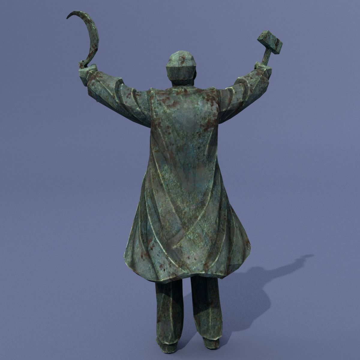 Two monuments of Lenin 3D model_15