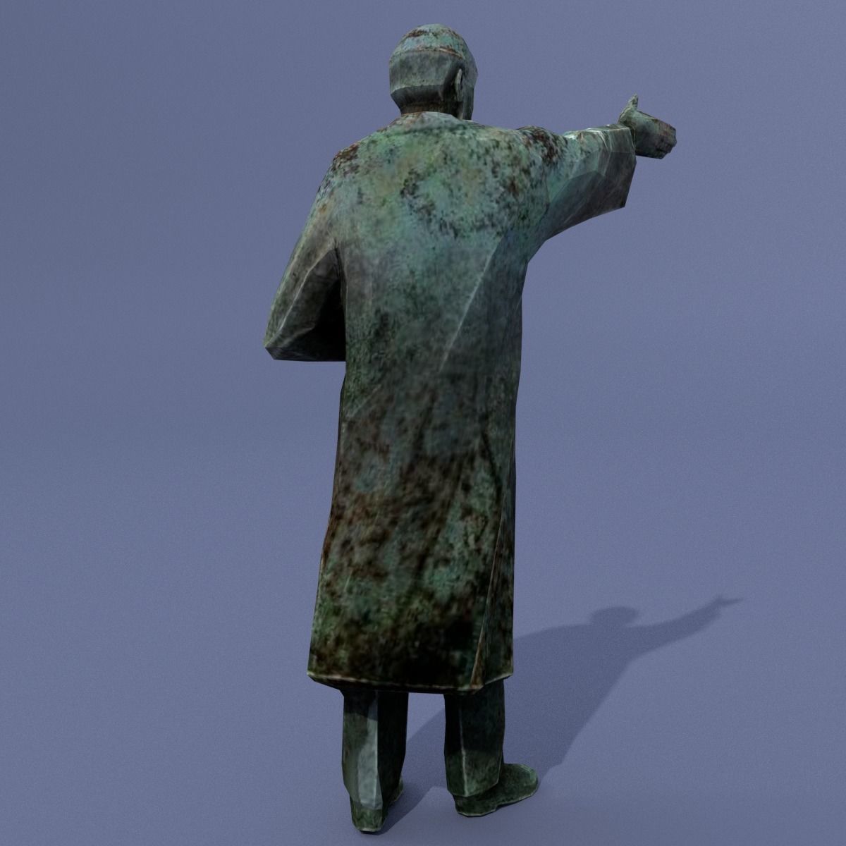 Two monuments of Lenin 3D model_6