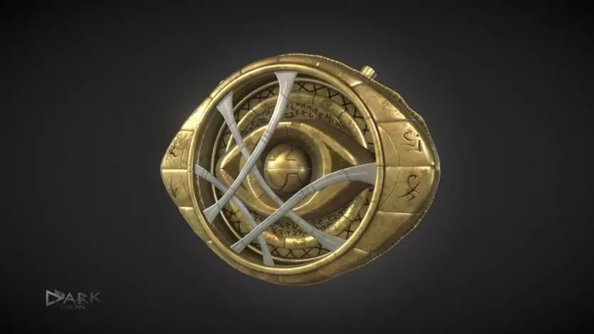 Eye of Agamotto DrStrage Low-poly 3D model_0