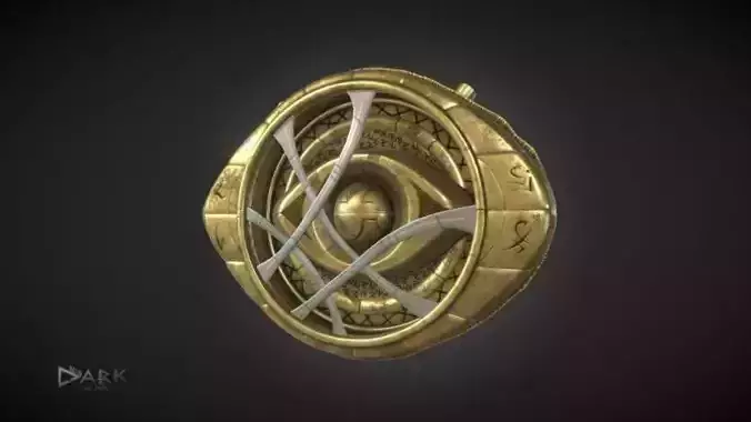 Eye of Agamotto DrStrage Low-poly 3D model