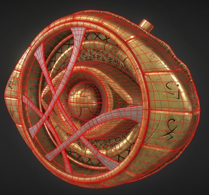 Eye of Agamotto DrStrage Low-poly 3D model_3