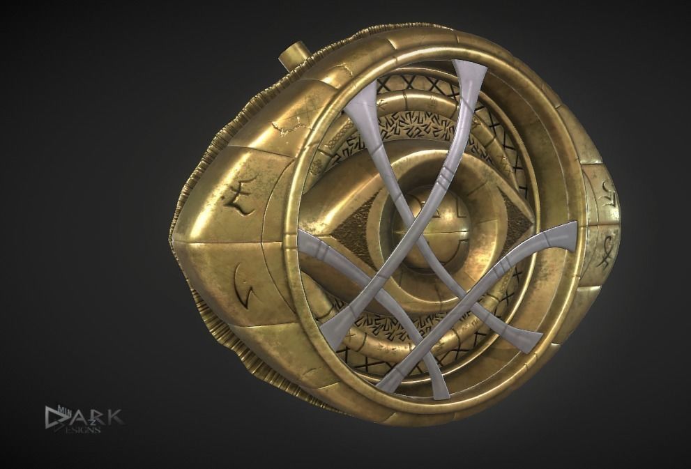 Eye of Agamotto DrStrage Low-poly 3D model_1