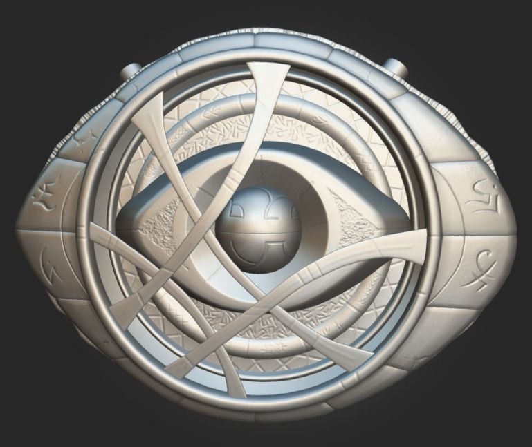 Eye of Agamotto DrStrage Low-poly 3D model_4