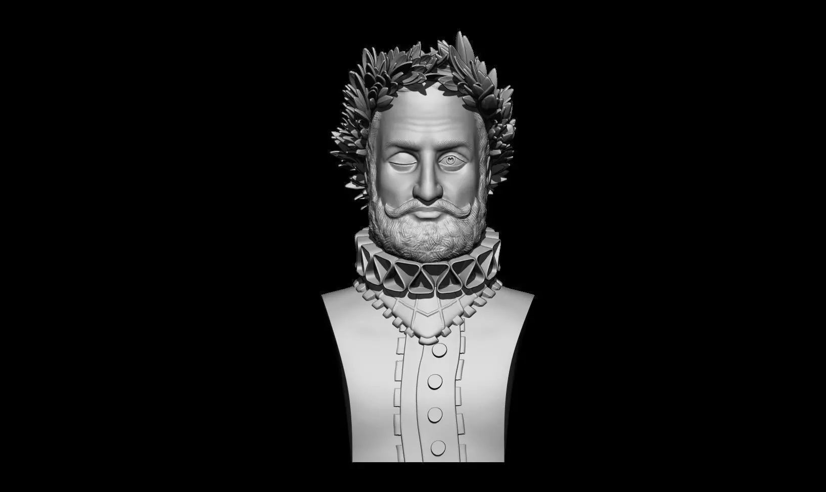 Luis Vaz De Camoes 3D print model_0