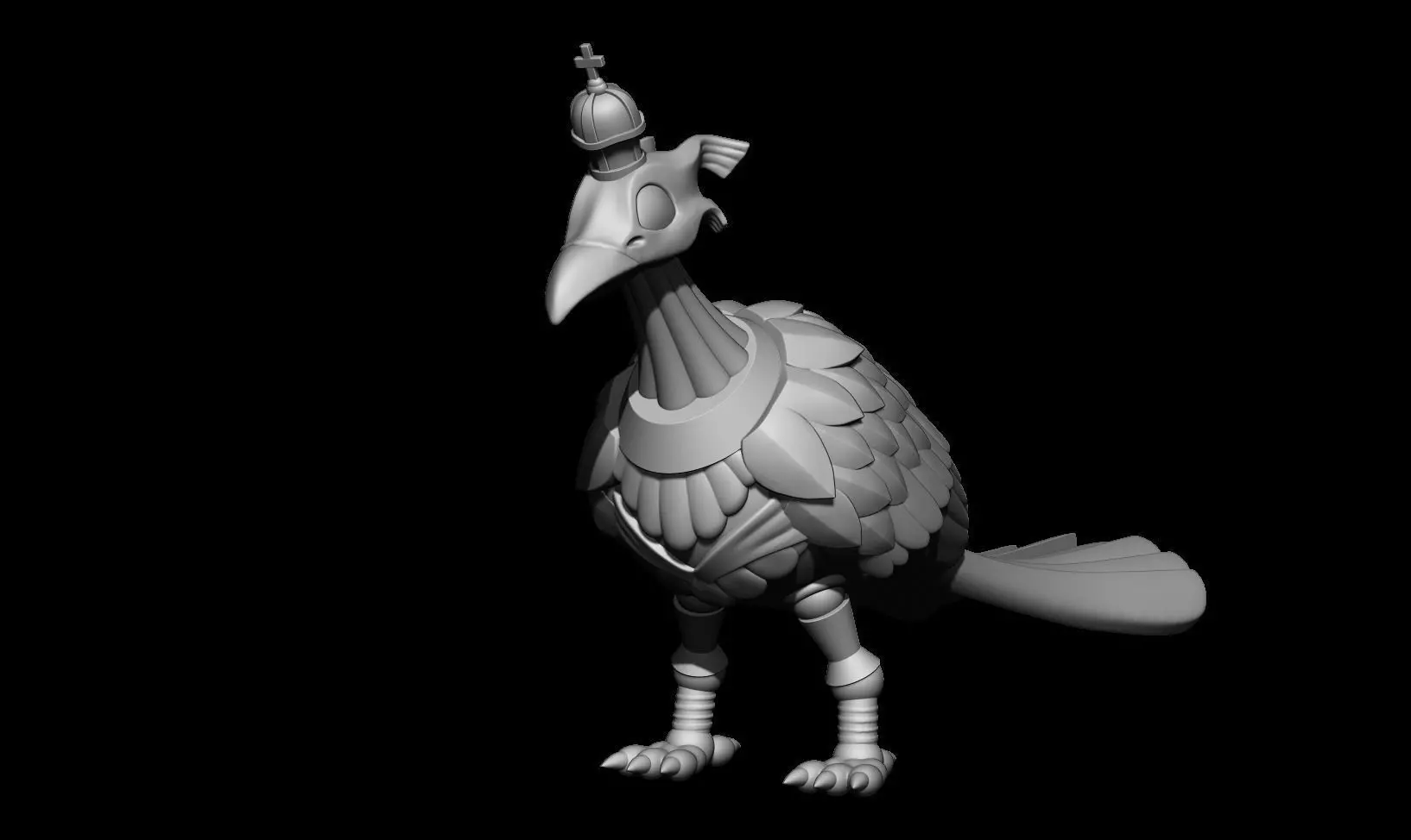 Funny bird 3D print model