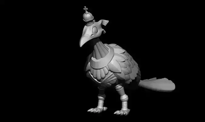 Funny bird 3D print model