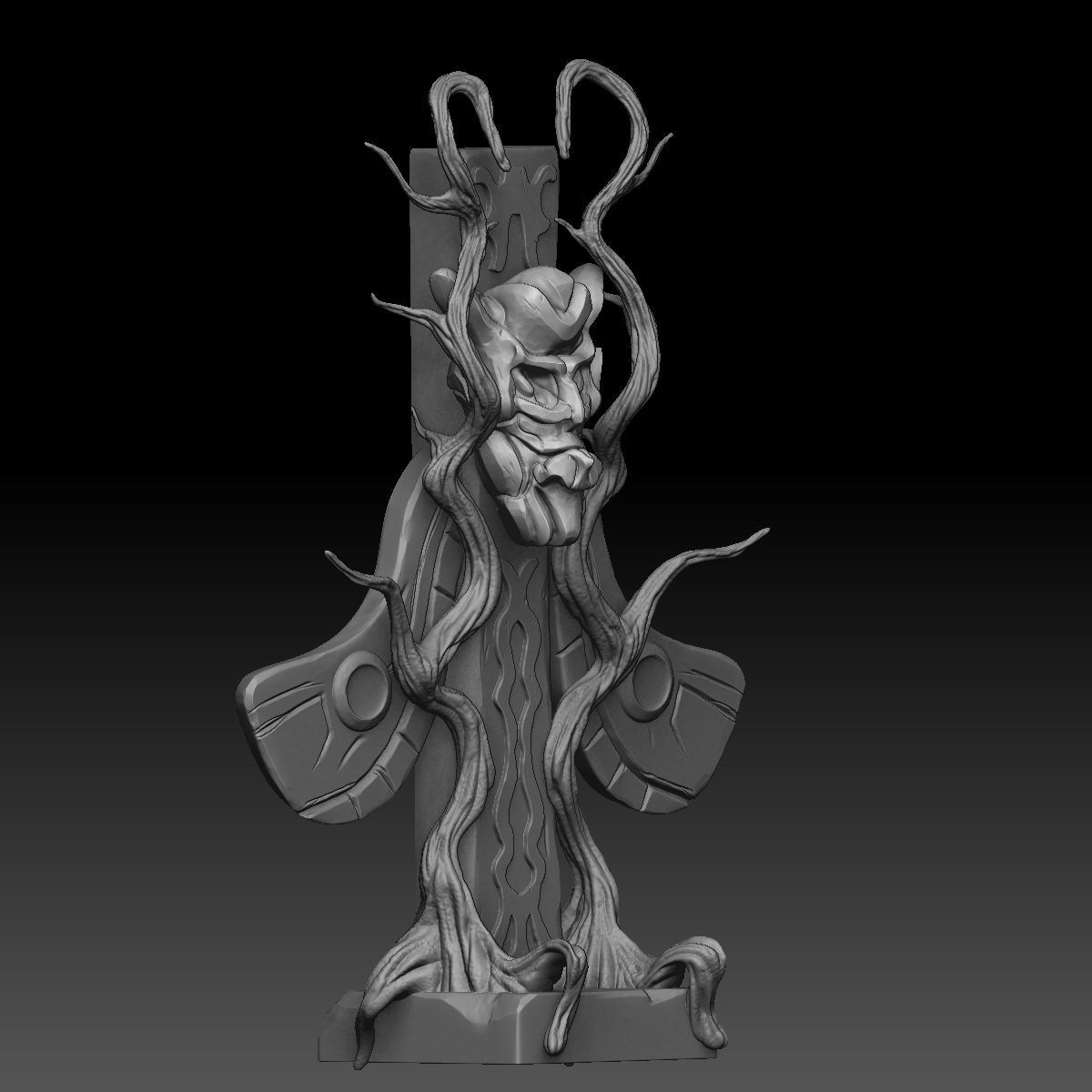 Fantasy totem 3D model_4