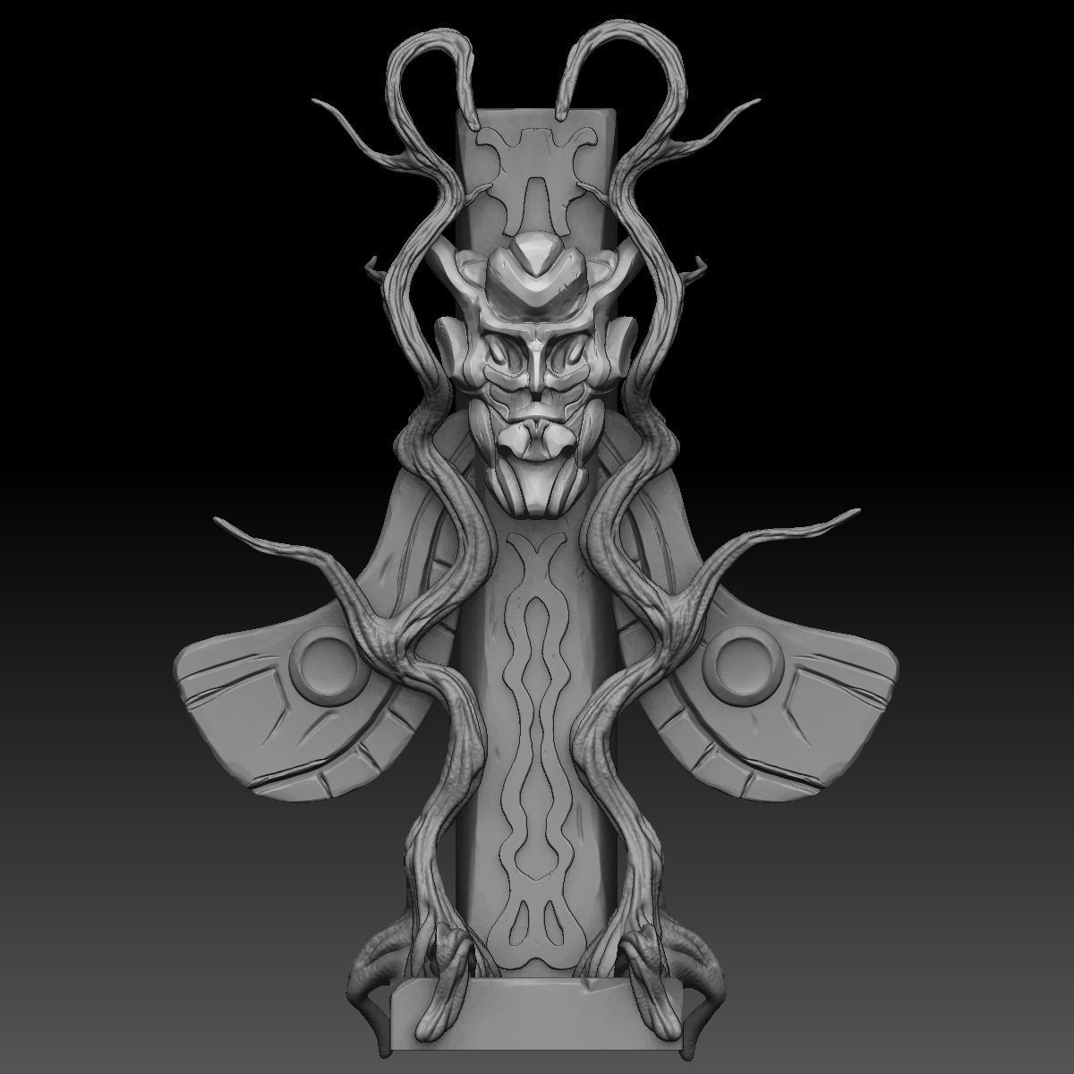 Fantasy totem 3D model_8