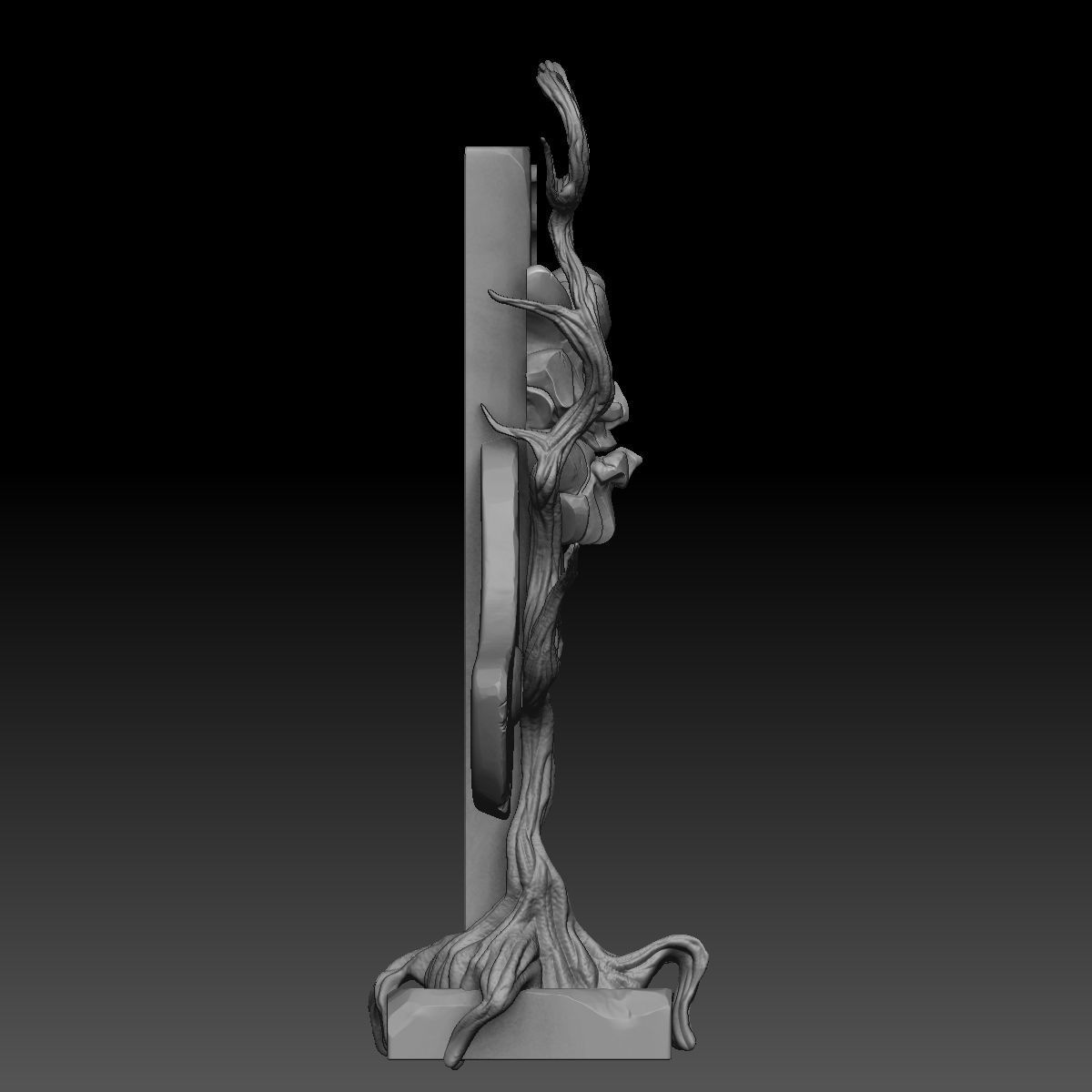 Fantasy totem 3D model_1