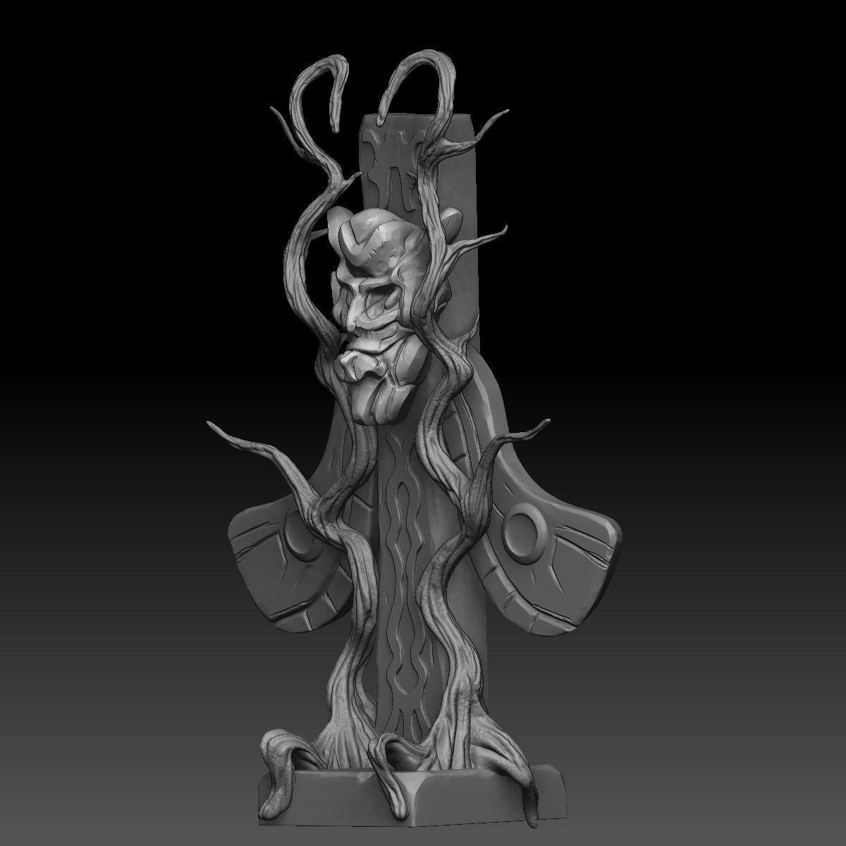 Fantasy totem 3D model_5